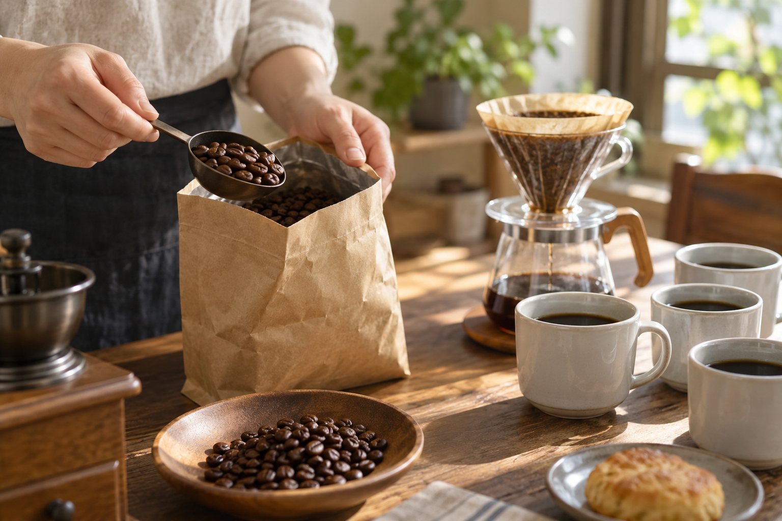コーヒー200gは何杯分？1日1杯・週末だけの購入量を計算のアイキャッチ