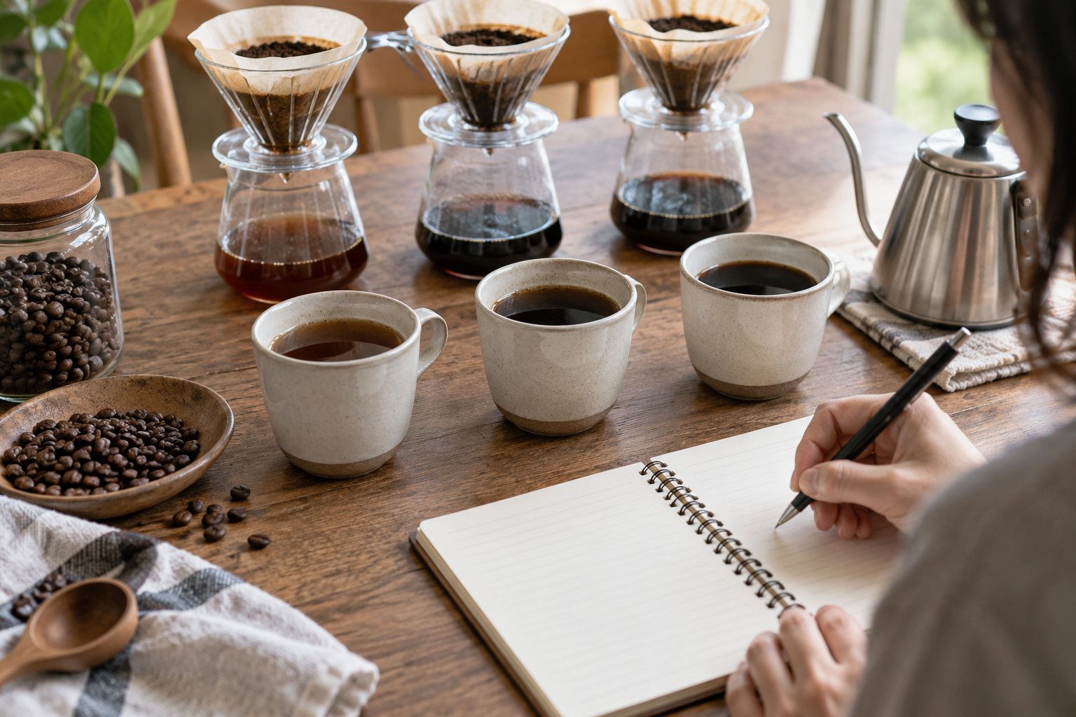 毎回の濃さが違うときの、コーヒー抽出メモのアイキャッチ