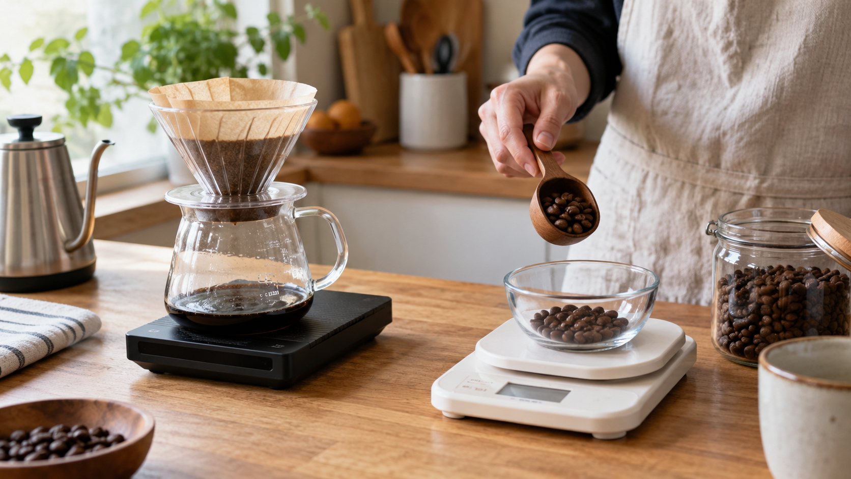 コーヒースケールは必要？家のキッチンスケールから確認するを考えるための説明用イメージ